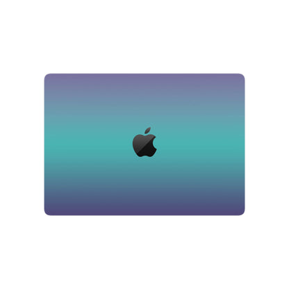 Folie de protectie MacBook Pro 14" M5 (2025), eSkins Unique, Skin Cameleon Turcoaz-Lavanda