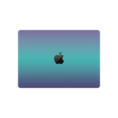 Folie de protectie MacBook Pro 14" M5 (2025), eSkins Unique, Skin Cameleon Turcoaz-Lavanda