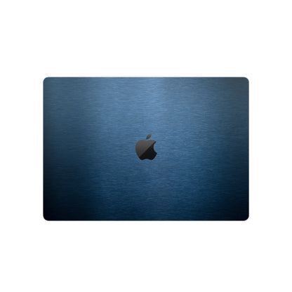 Folie de protectie MacBook Pro 16" M3 (2023), eSkins Elegans, Skin Metalic Albastru