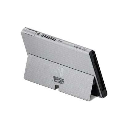Folie de protectie Nintendo Switch, eSkins Elegans, Skin Texturat Honeycomb Gri