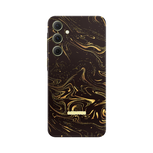 Folie de protectie pentru Samsung Galaxy A15, eSkins Signature, Skin Golden Noir