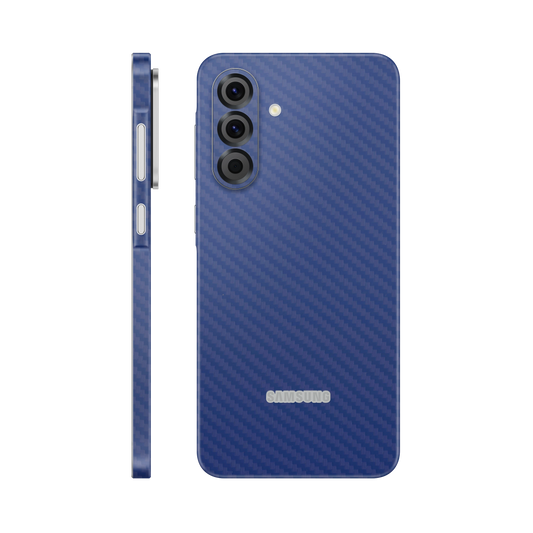 Folie de protectie pentru Samsung Galaxy A26, eSkins Elegans, Skin Carbon Albastru