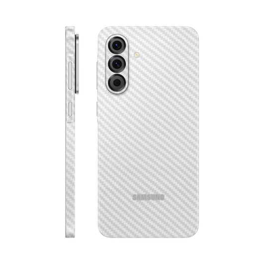 Folie de protectie pentru Samsung Galaxy A26, eSkins Elegans, Skin Carbon Alb