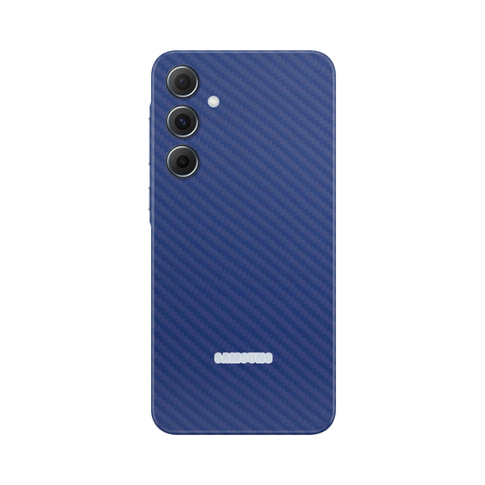 Folie de protectie pentru Samsung Galaxy A35, eSkins Elegans, Skin Carbon Albastru