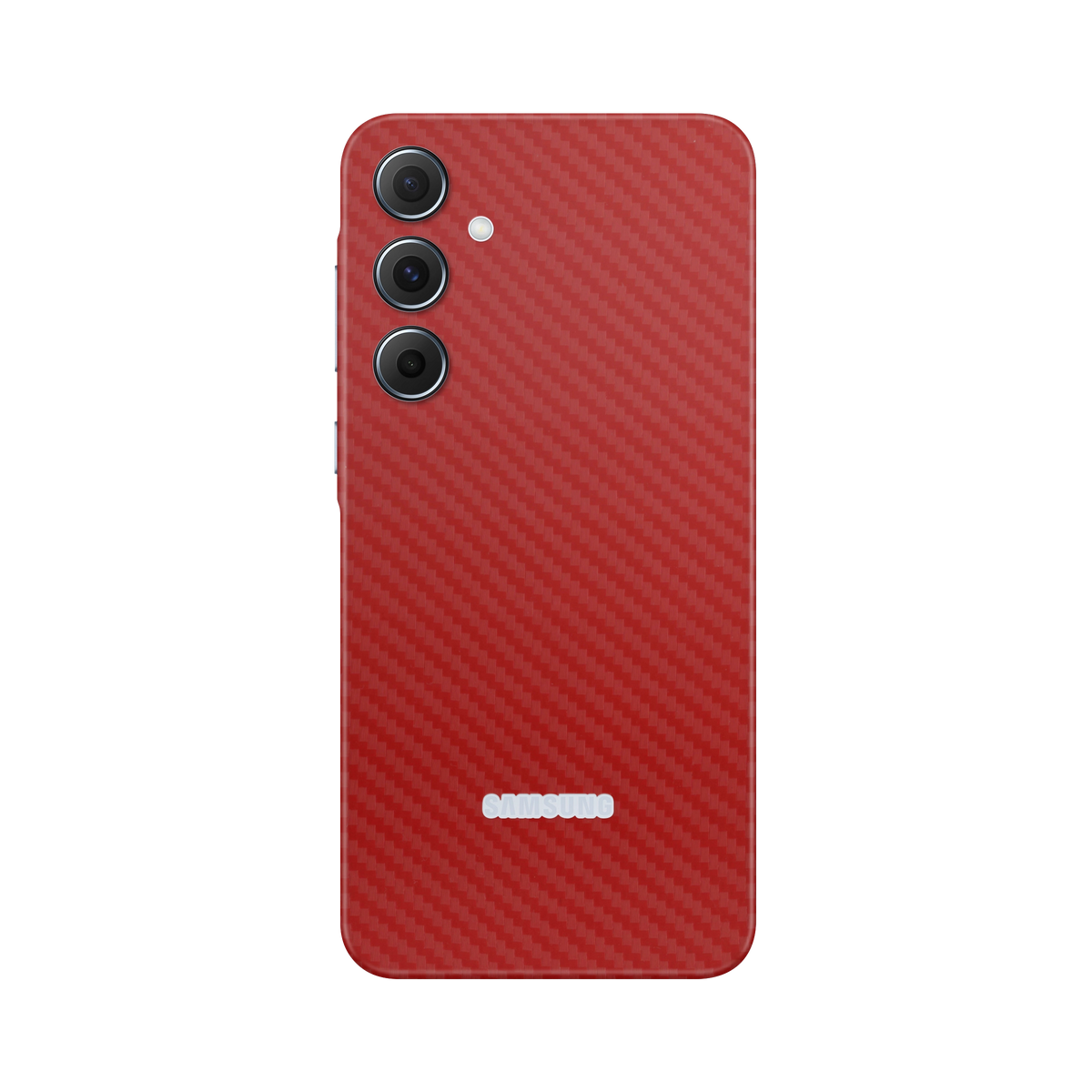 Folie de protectie pentru Samsung Galaxy A35, eSkins Elegans, Skin Carbon Rosu