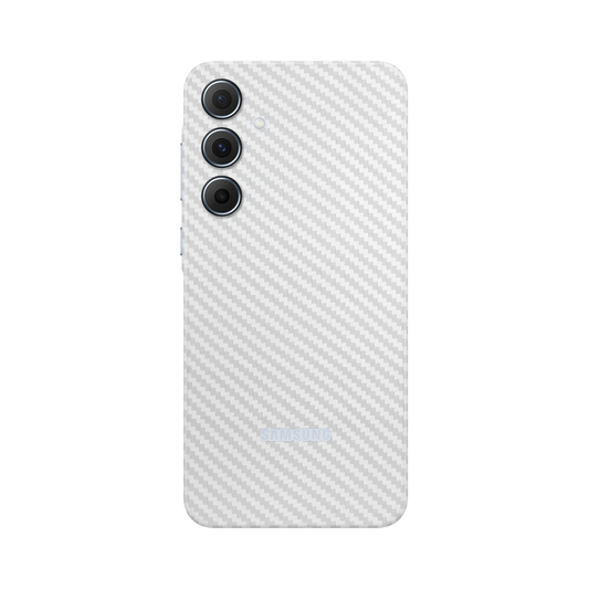 Folie de protectie pentru Samsung Galaxy A35, eSkins Elegans, Skin Carbon Alb