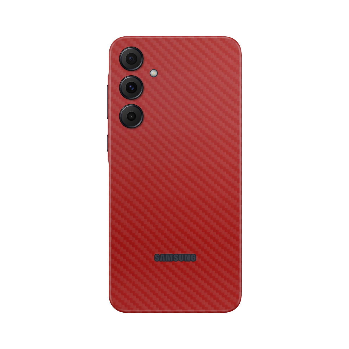 Folie de protectie pentru Samsung Galaxy A55, eSkins Elegans, Skin Carbon Rosu
