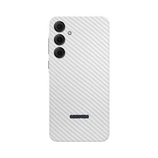 Folie de protectie pentru Samsung Galaxy A55, eSkins Elegans, Skin Carbon Alb