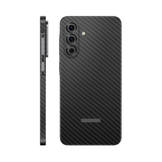 Folie de protectie pentru Samsung Galaxy A56, eSkins Elegans, Skin Carbon Negru