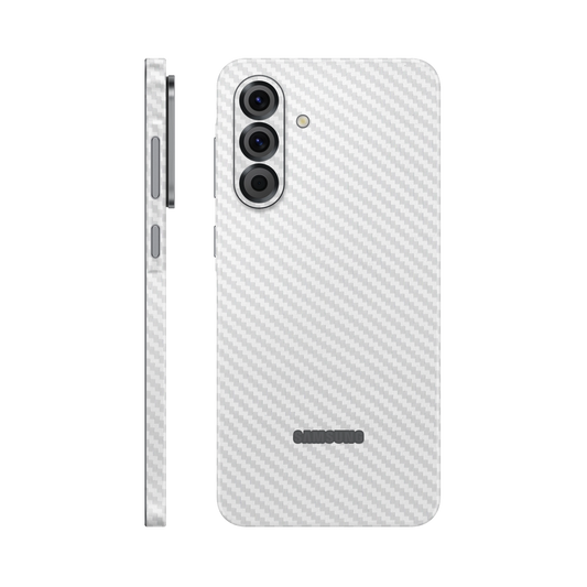 Folie de protectie pentru Samsung Galaxy A56, eSkins Elegans, Skin Carbon Alb