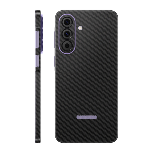 Folie de protectie pentru Samsung Galaxy A57, eSkins Elegans, Skin Carbon Negru