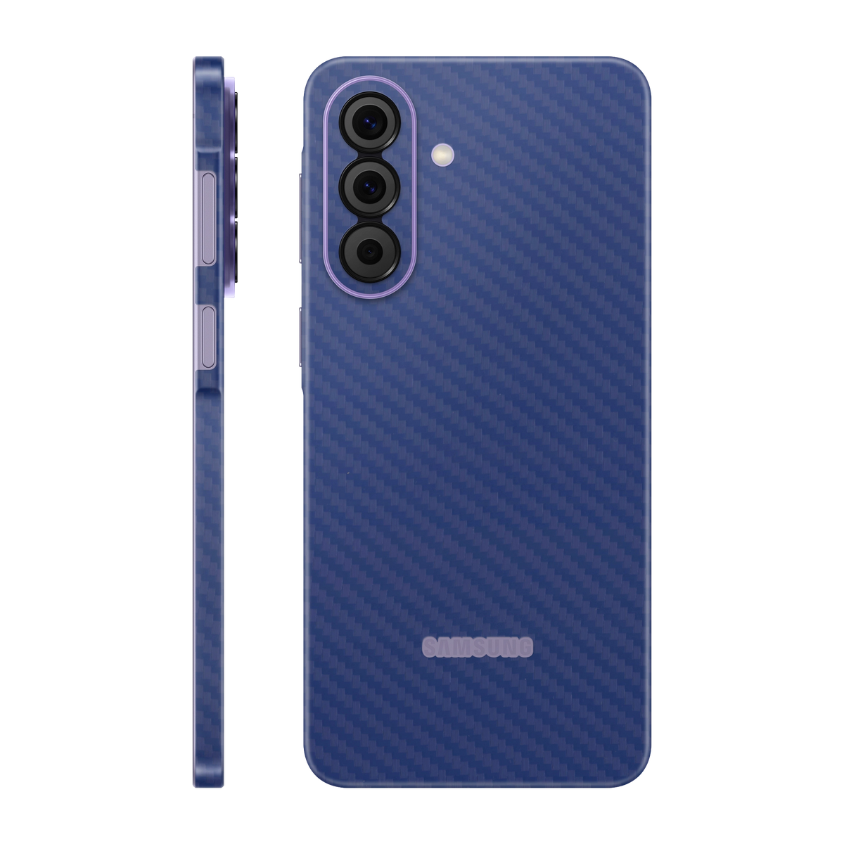 Folie de protectie pentru Samsung Galaxy A57, eSkins Elegans, Skin Carbon Albastru