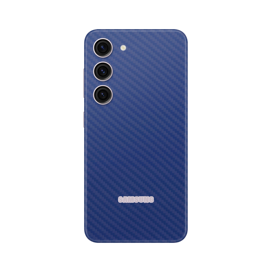 Skin Samsung Galaxy S23, Carbon 3D Blue