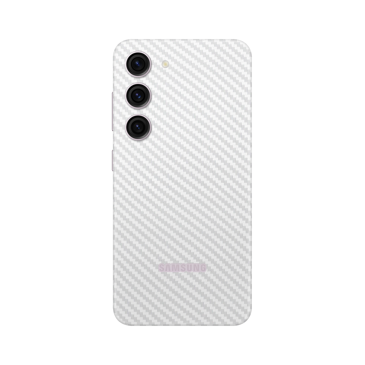 Skin Samsung Galaxy S23, Carbon 3D White