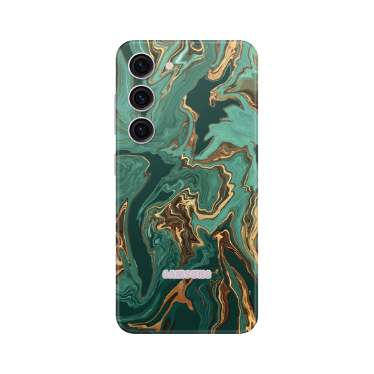 Folie de protectie pentru Samsung Galaxy S23, eSkins Signature, Skin Emerald Flow