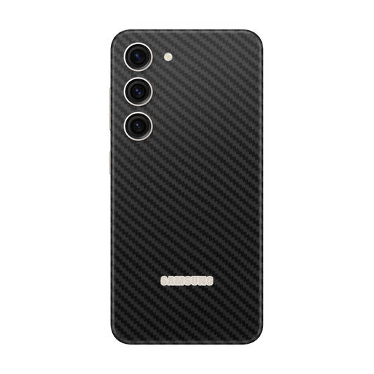 Folie de protectie pentru Samsung Galaxy S23 FE, eSkins Elegans, Skin Carbon Negru