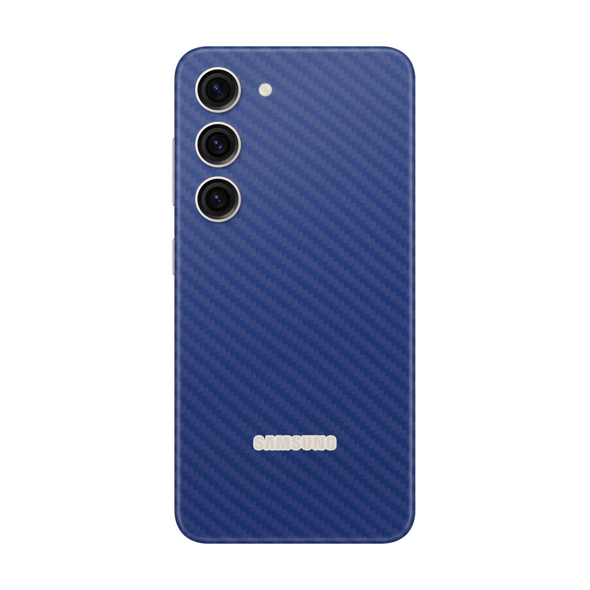 Folie de protectie pentru Samsung Galaxy S23 FE, eSkins Elegans, Skin Carbon Albastru