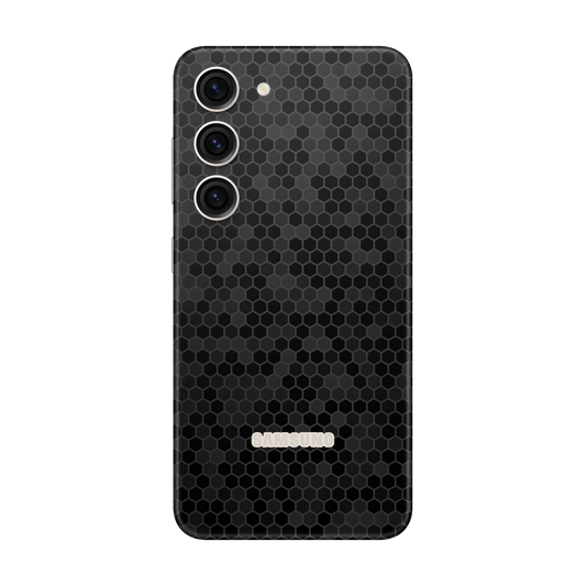Folie de protectie pentru Samsung Galaxy S23 FE, eSkins Elegans, Skin Honeycomb Negru