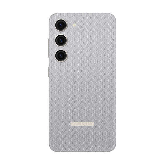 Folie de protectie pentru Samsung Galaxy S23 FE, eSkins Elegans, Skin Honeycomb Gri