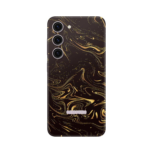 Folie de protectie pentru Samsung Galaxy S23, eSkins Signature, Skin Golden Noir