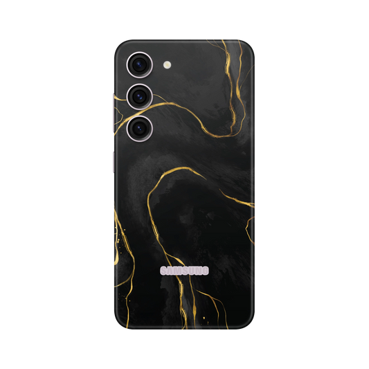 Folie de protectie pentru Samsung Galaxy S23, eSkins Signature, Skin Golden Onyx