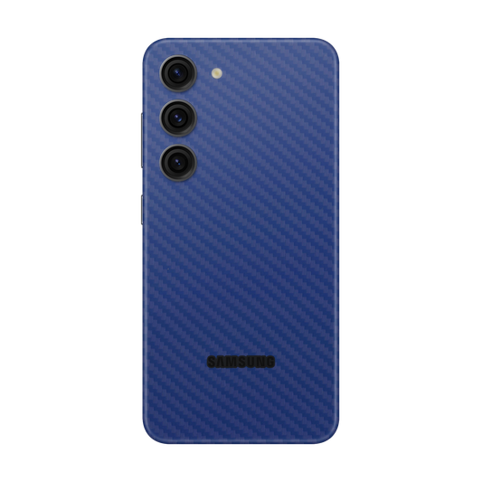 Skin Samsung Galaxy S23 Plus, Carbon 3D Blue