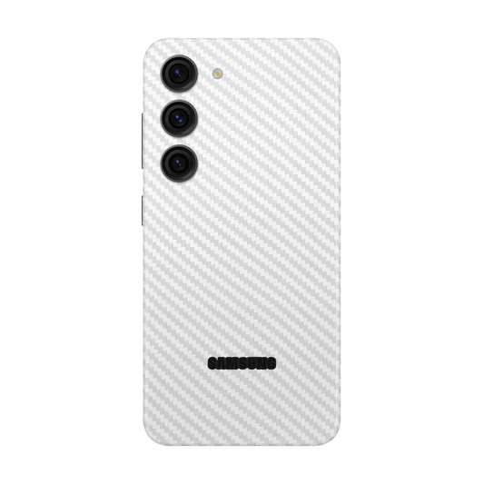 Skin Samsung Galaxy S23 Plus, Carbon 3D White