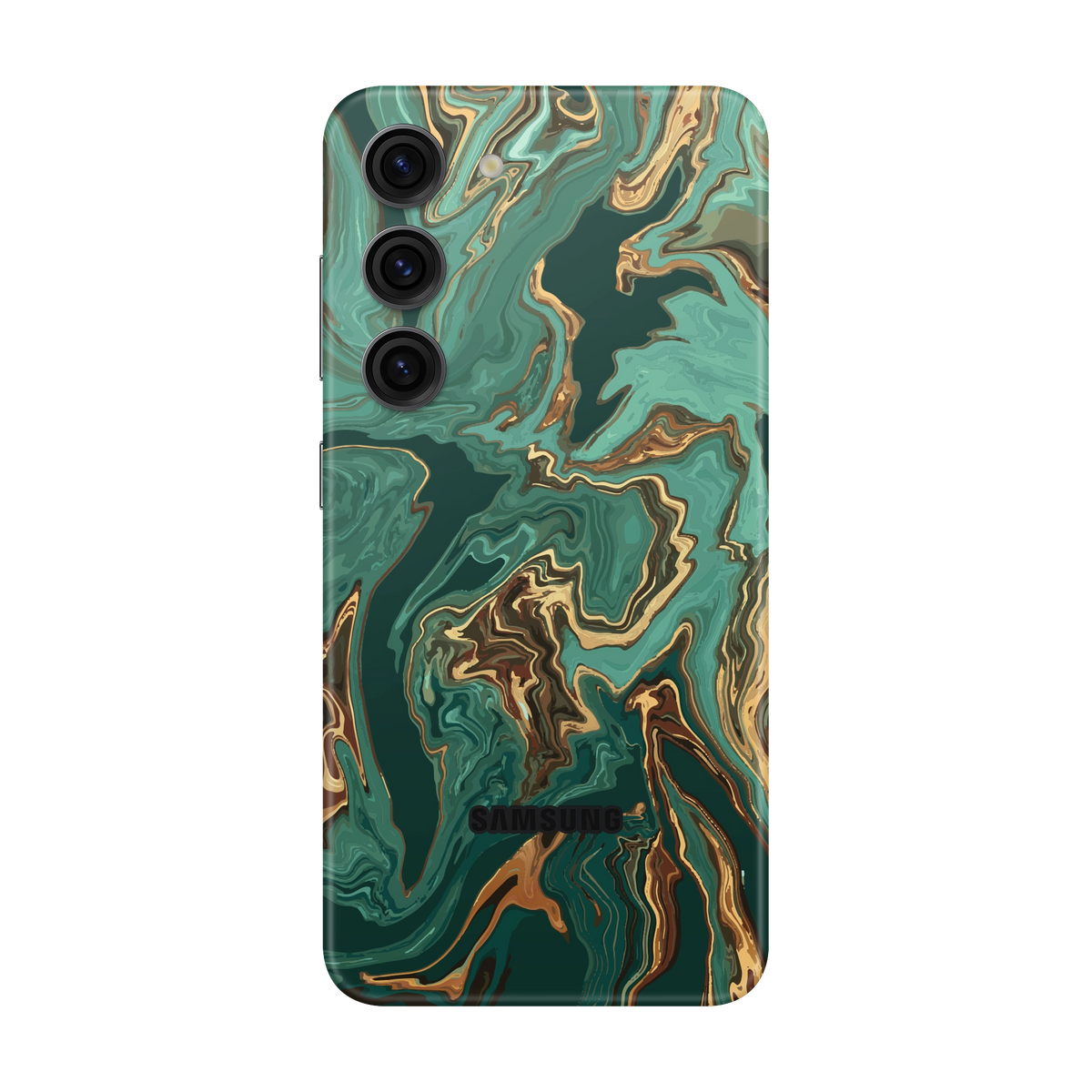 Folie de protectie pentru Samsung Galaxy S23 Plus, eSkins Signature, Skin Emerald Flow