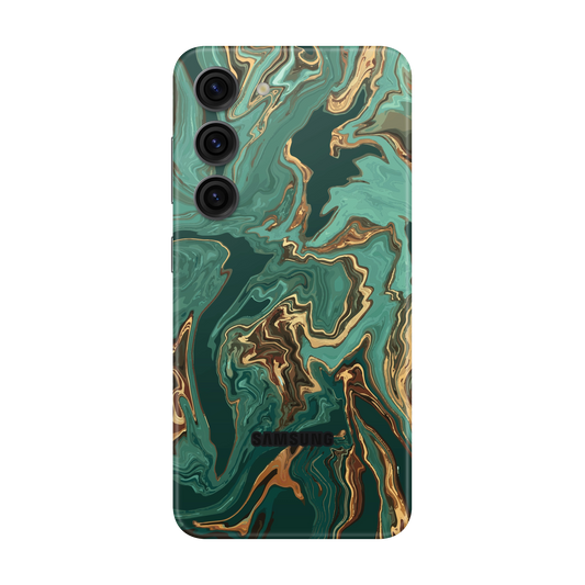 Folie de protectie pentru Samsung Galaxy S23 Plus, eSkins Signature, Skin Emerald Flow
