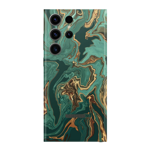 Folie de protectie pentru Samsung Galaxy S23 Ultra, eSkins Signature, Skin Emerald Flow