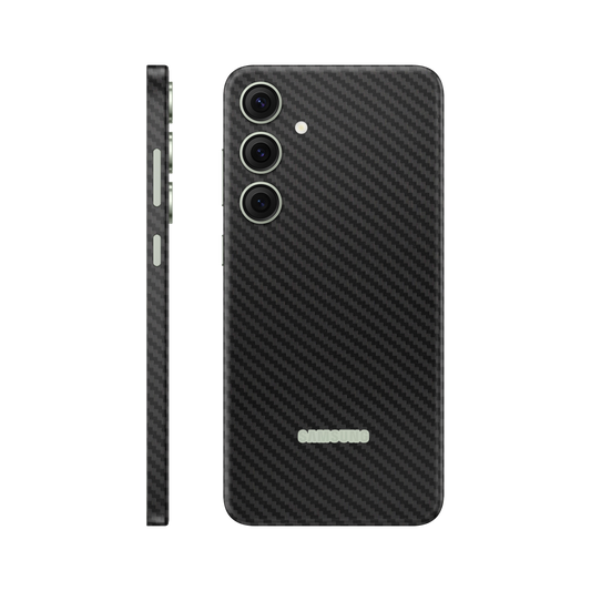 Folie de protectie pentru Samsung Galaxy S24, eSkins Elegans, Skin Carbon Negru