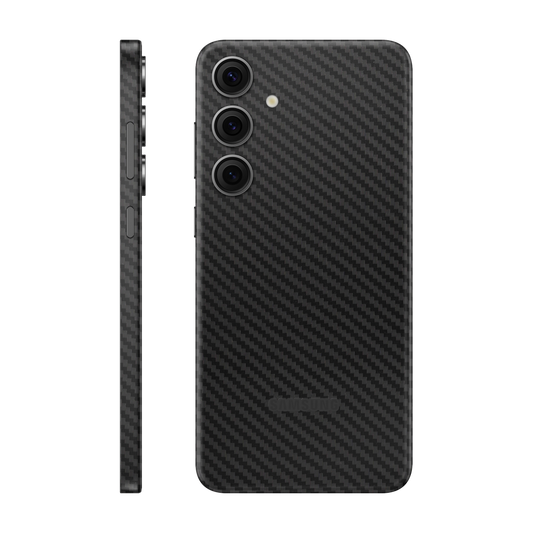 Folie de protectie pentru Samsung Galaxy S24 FE, eSkins Elegans, Skin Carbon Negru