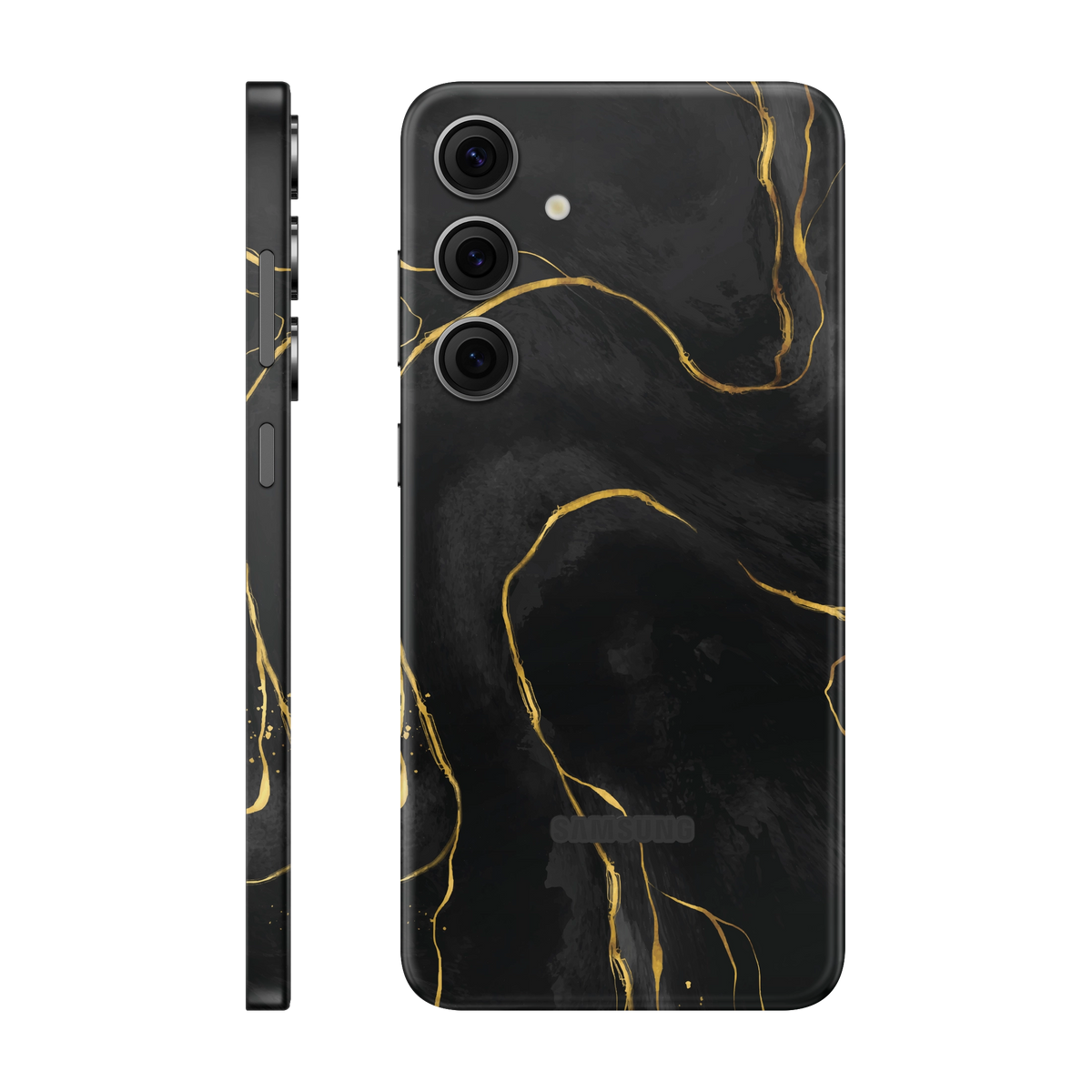 Folie de protectie pentru Samsung Galaxy S24 FE, eSkins Signature, Skin Golden Onyx
