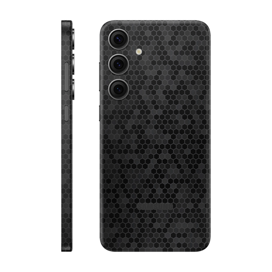 Folie de protectie pentru Samsung Galaxy S24 FE, eSkins Elegans, Skin Honeycomb Negru