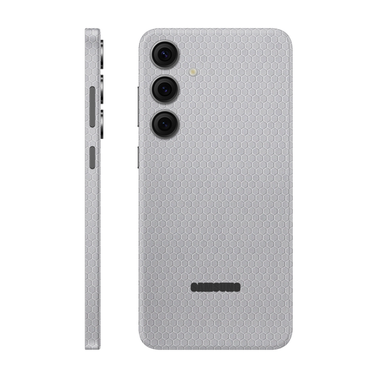 Folie de protectie pentru Samsung Galaxy S24 FE, eSkins Elegans, Skin Honeycomb Gri