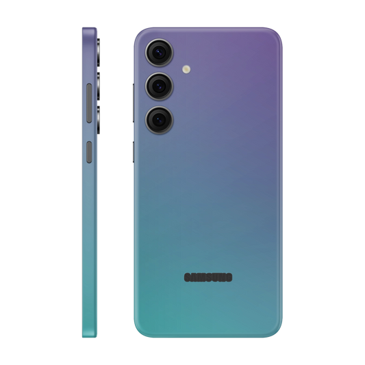 Folie de protectie pentru Samsung Galaxy S24 FE, eSkins Unique, Skin Cameleon Turcoaz-Lavanda