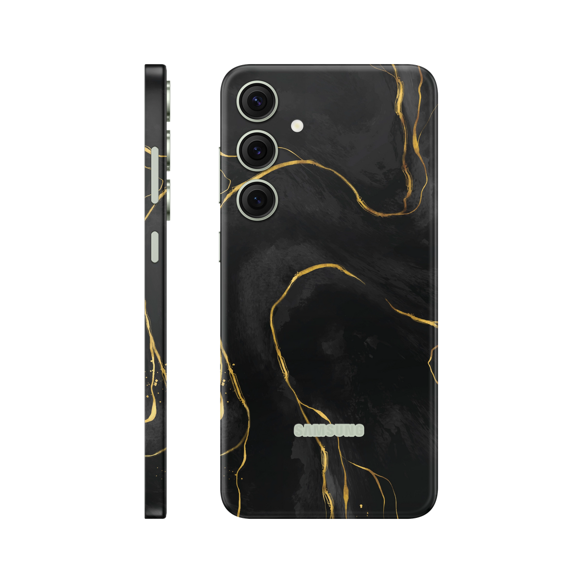 Folie de protectie pentru Samsung Galaxy S24, eSkins Signature, Skin Golden Onyx
