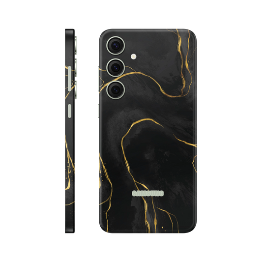Folie de protectie pentru Samsung Galaxy S24, eSkins Signature, Skin Golden Onyx