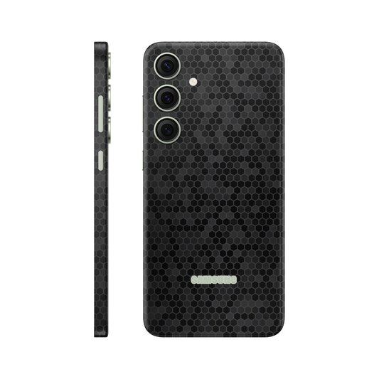 Folie de protectie pentru Samsung Galaxy S24, eSkins Elegans, Skin Honeycomb Negru