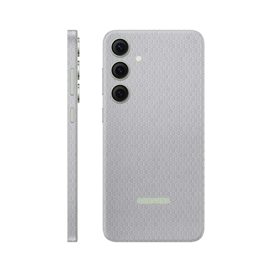 Folie de protectie pentru Samsung Galaxy S24, eSkins Elegans, Skin Honeycomb Gri