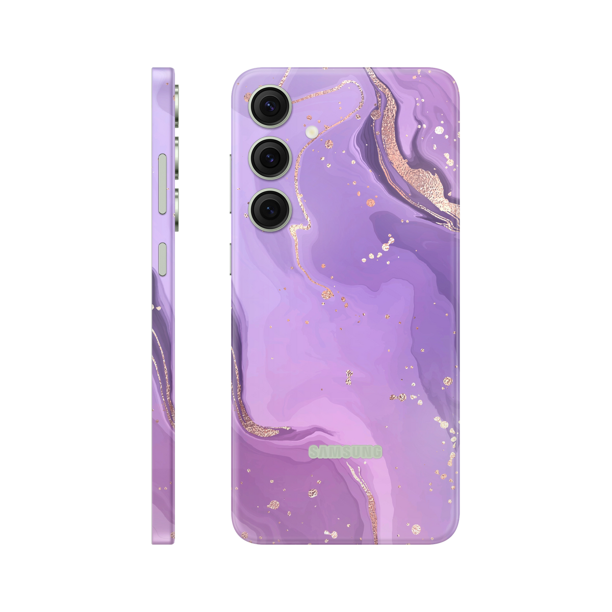Folie de protectie pentru Samsung Galaxy S24, eSkins Signature, Skin Lavender Swirl
