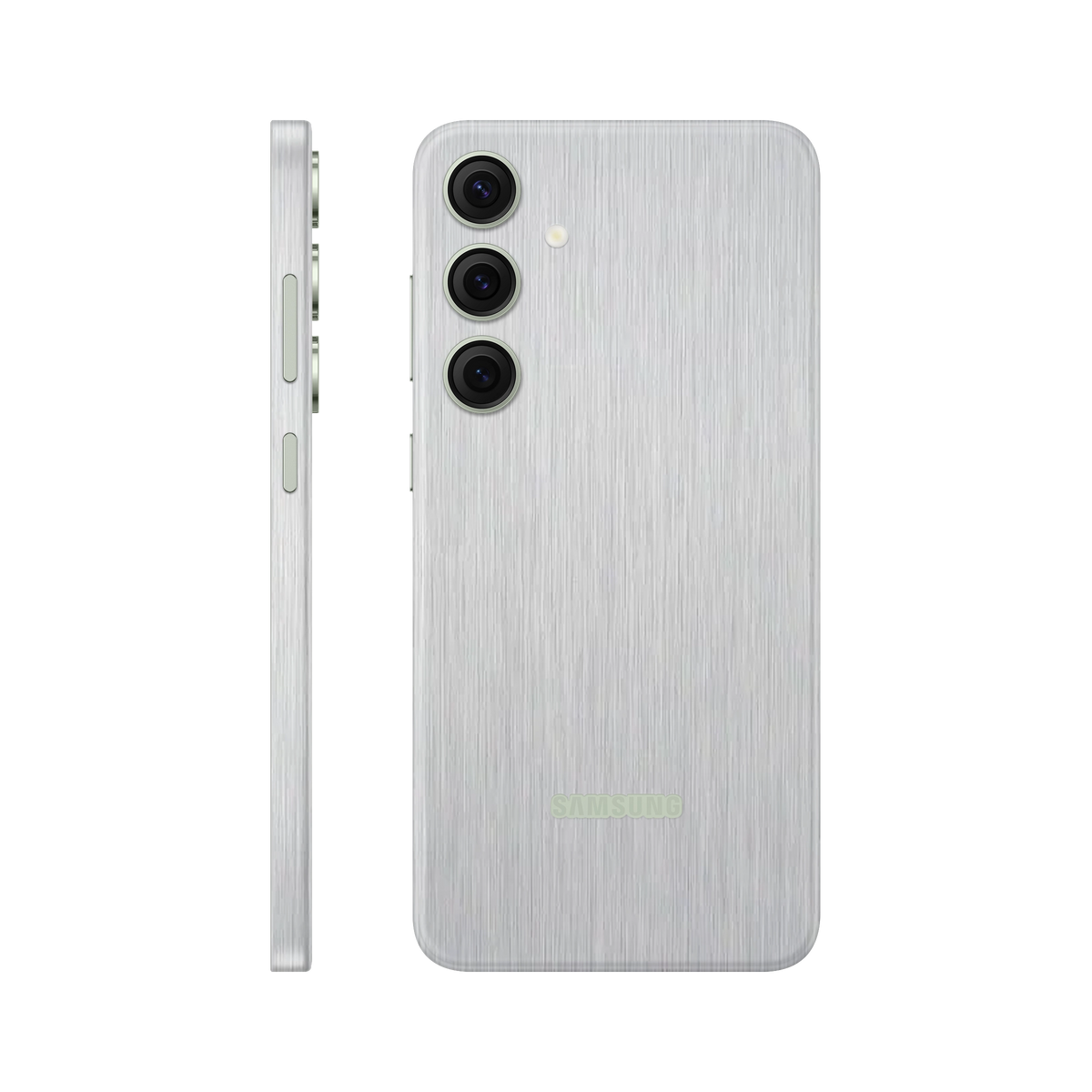 Folie de protectie pentru Samsung Galaxy S24, eSkins Elegans, Skin Metalic Gri