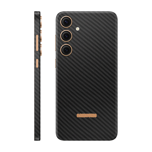 Folie de protectie pentru Samsung Galaxy S24 Plus, eSkins Elegans, Skin Carbon Negru
