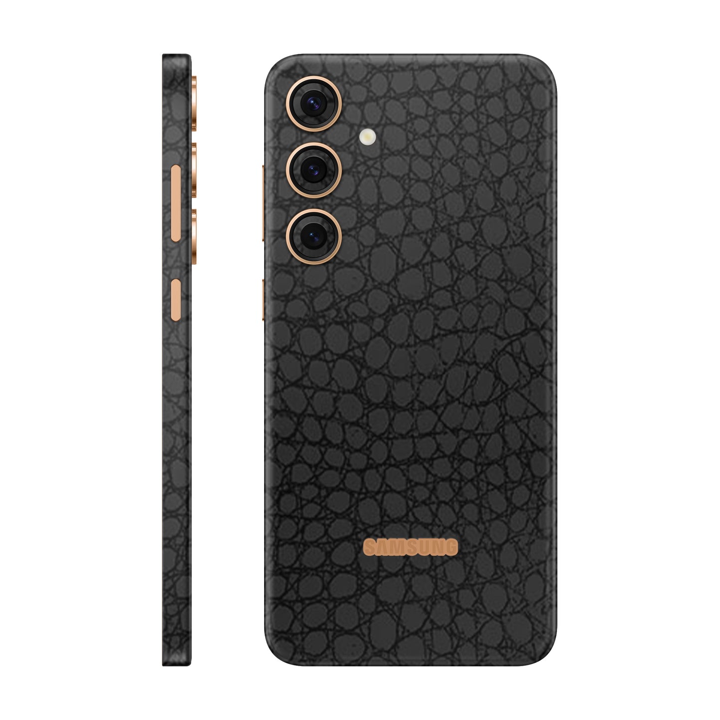 Folie de protectie Samsung Galaxy S24 Plus, eSkins Elegans, Skin Croco Negru
