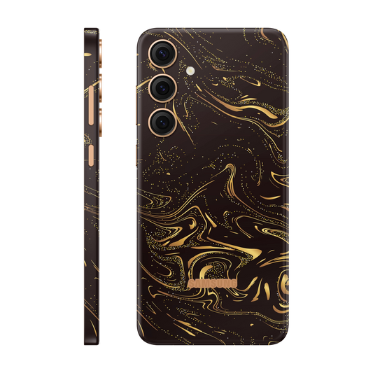 Folie de protectie pentru Samsung Galaxy S24 Plus, eSkins Signature, Skin Golden Noir