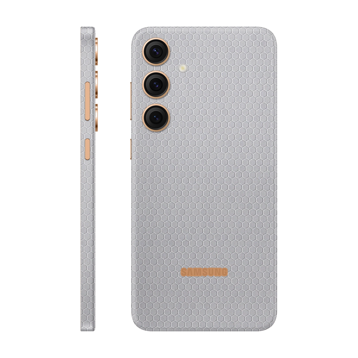 Folie de protectie pentru Samsung Galaxy S24 Plus, eSkins Elegans, Skin Honeycomb Gri