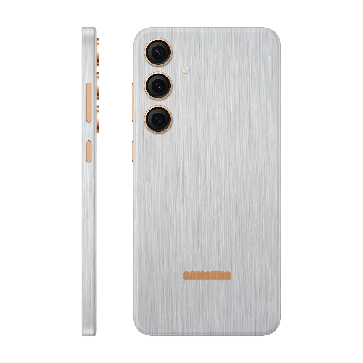 Folie de protectie pentru Samsung Galaxy S24 Plus, eSkins Elegans, Skin Metalic Gri