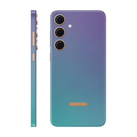 Folie de protectie pentru Samsung Galaxy S24 Plus, eSkins Unique, Skin Cameleon Turcoaz-Lavanda