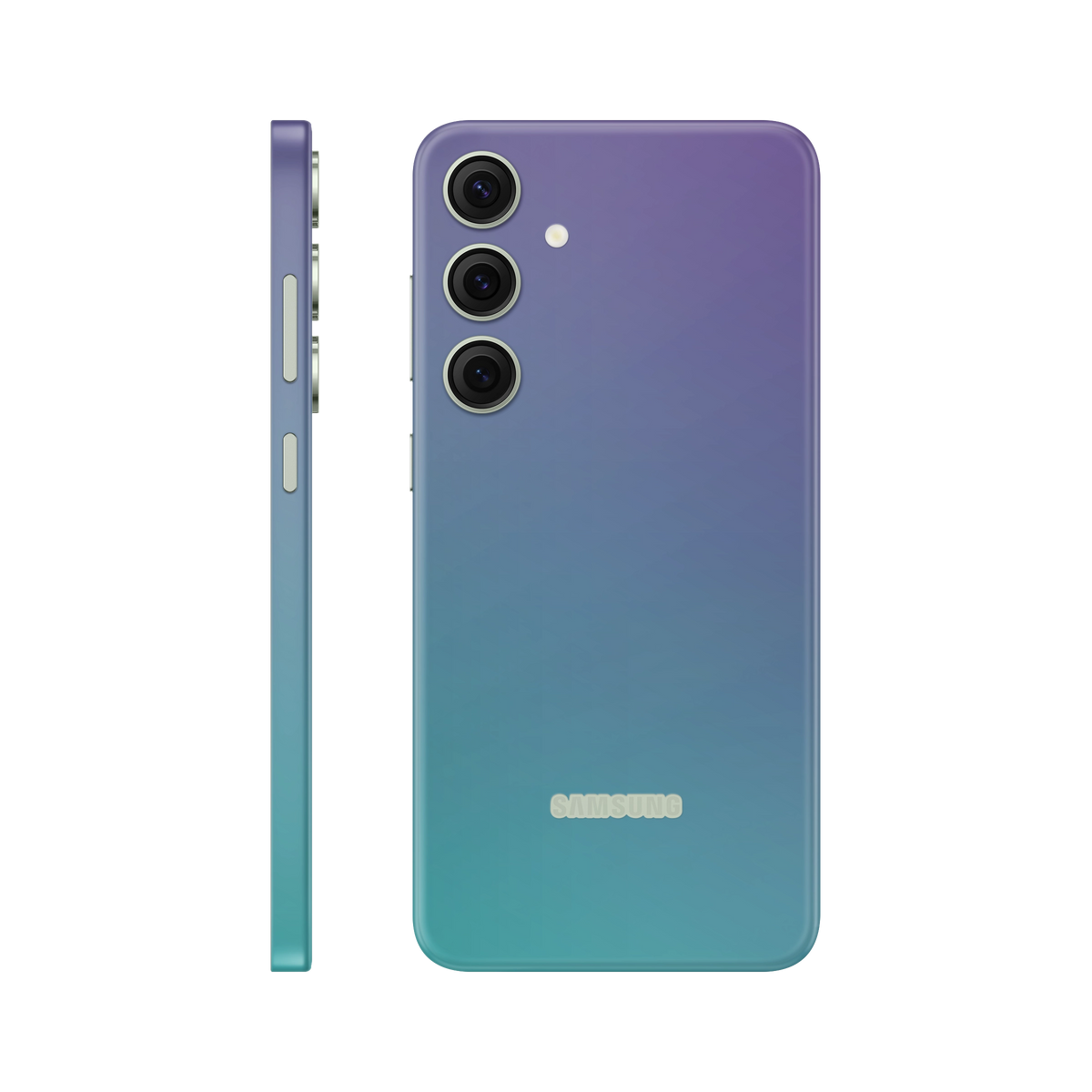 Folie de protectie pentru Samsung Galaxy S24, eSkins Unique, Skin Cameleon Turcoaz-Lavanda