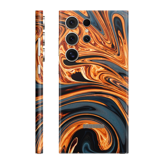 Folie de protectie pentru Samsung Galaxy S24 Ultra, eSkins Signature, Skin Amber Blaze